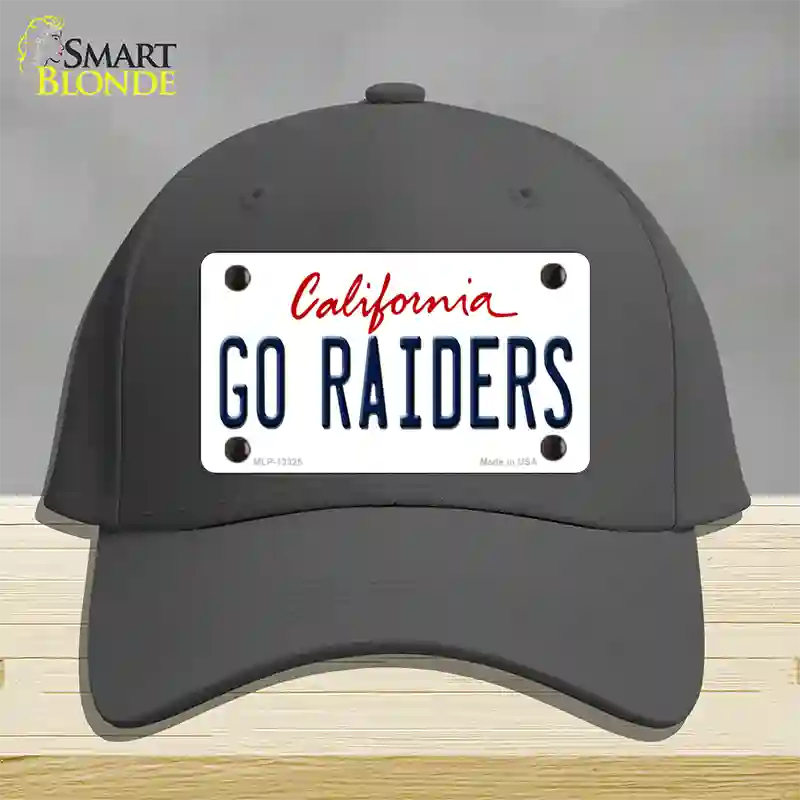 Go Raiders Novelty License Plate Hat Tag Cotton / Charcoal