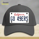 Go 49ers Novelty License Plate Hat Tag Cotton / Charcoal