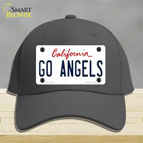 Go Angels Novelty License Plate Hat Tag Cotton / Charcoal