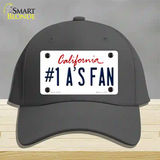 Number 1 Athletics Fan Novelty License Plate Hat Tag Cotton / Charcoal