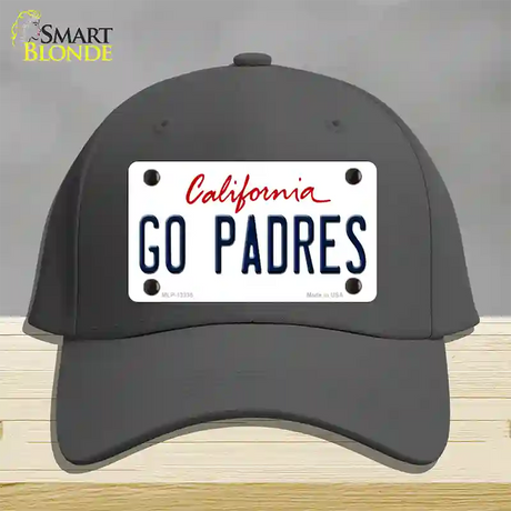 Go Padres Novelty License Plate Hat Tag Cotton / Charcoal