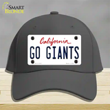 Go Giants Novelty License Plate Hat Tag Cotton / Charcoal