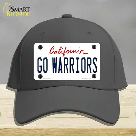 Go Warriors Novelty License Plate Hat Tag Cotton / Charcoal