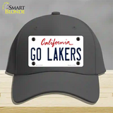 Go Lakers Novelty License Plate Hat Tag Cotton / Charcoal