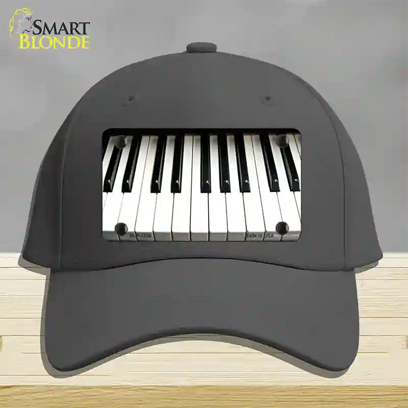 Piano Key board Novelty License Plate Hat Cotton / Charcoal