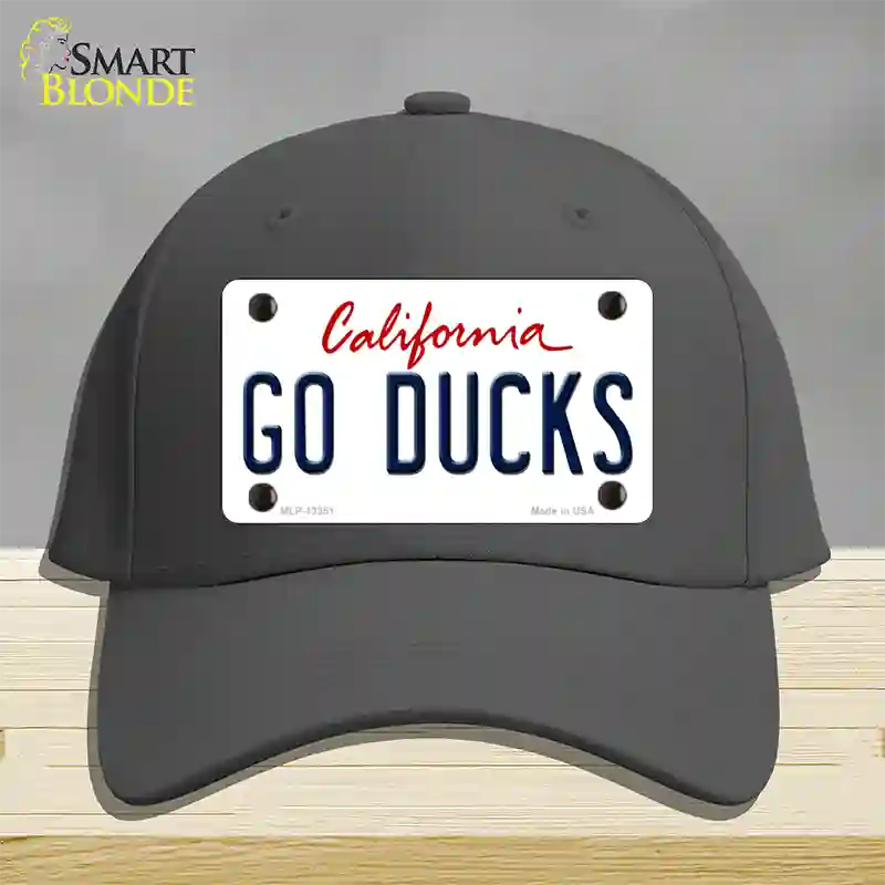 Go Ducks Novelty License Plate Hat Tag Cotton / Charcoal