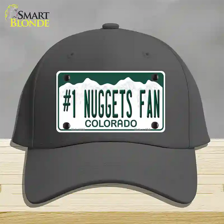 Number 1 Nuggets Fan Novelty License Plate Hat Tag Cotton / Charcoal