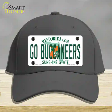 Go Buccaneers Novelty License Plate Hat Tag Cotton / Charcoal