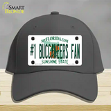 Number 1 Buccaneers Fan Novelty License Plate Hat Tag Cotton / Charcoal