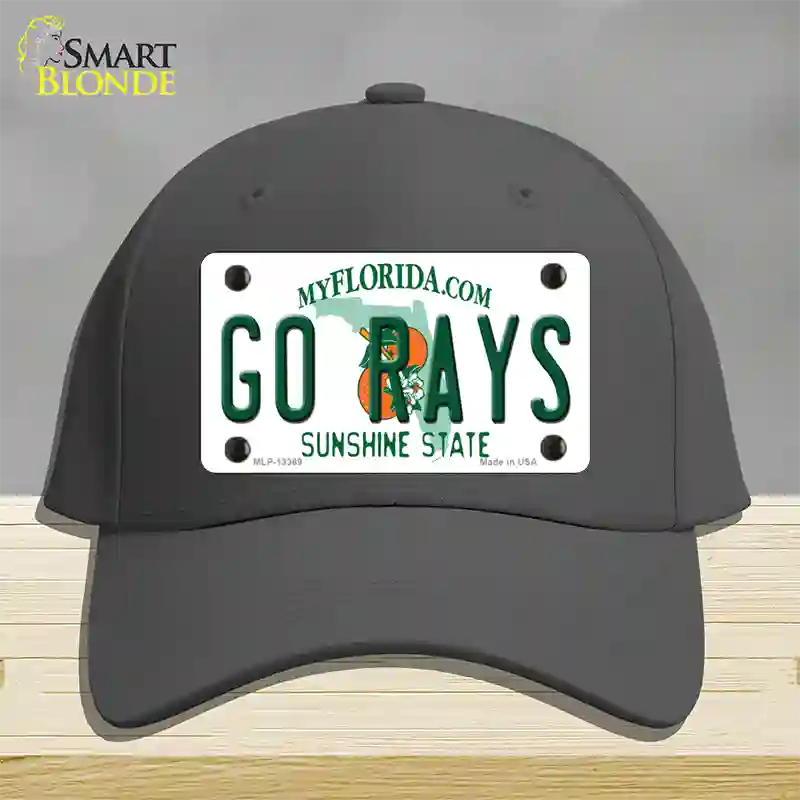 Go Rays Novelty License Plate Hat Tag Cotton / Charcoal