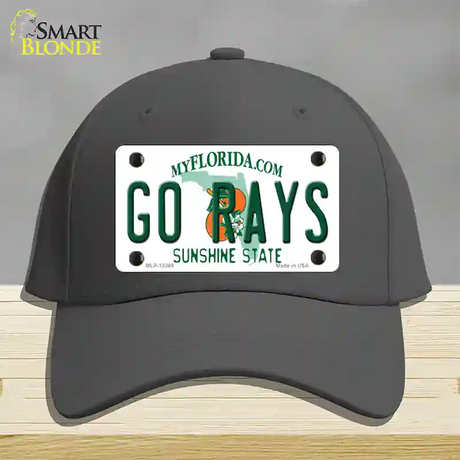 Go Rays Novelty License Plate Hat Tag Cotton / Charcoal