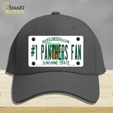 Number 1 Panthers Fan Novelty License Plate Hat Tag Cotton / Charcoal