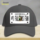 Number 1 Falcons Fan Novelty License Plate Hat Tag Cotton / Charcoal