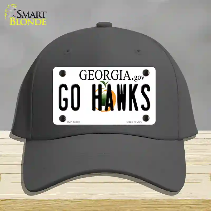 Go Hawks Novelty License Plate Hat Tag Cotton / Charcoal