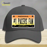 Number 1 Pacers Fan Novelty License Plate Hat Tag Cotton / Charcoal