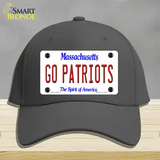 Go Patriots Novelty License Plate Hat Tag Cotton / Charcoal