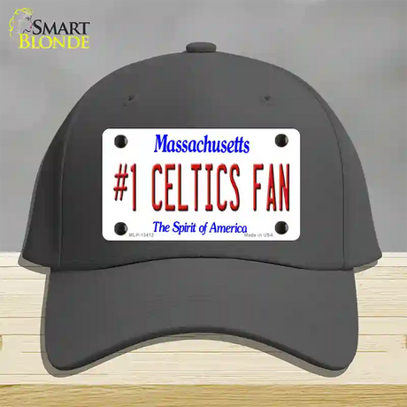 Number 1 Celtics Fan Novelty License Plate Hat Tag Cotton / Charcoal