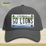 Go Lions Novelty License Plate Hat Tag Cotton / Charcoal