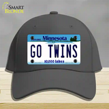 Go Twins Novelty License Plate Hat Tag Cotton / Charcoal