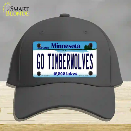 Go Timberwolves Novelty License Plate Hat Tag Cotton / Charcoal