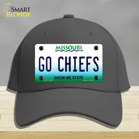 Go Chiefs Novelty License Plate Hat Tag Cotton / Charcoal