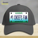 Number 1 Chiefs Fan Novelty License Plate Hat Tag Cotton / Charcoal