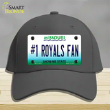 Number 1 Royals Fan Novelty License Plate Hat Tag Cotton / Charcoal