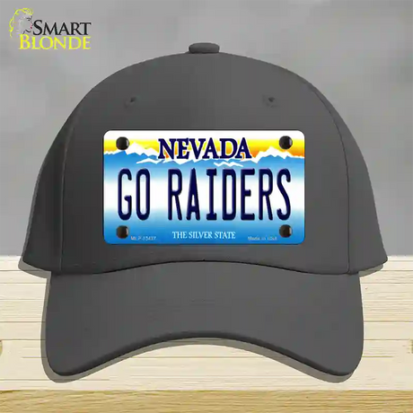 Go Raiders Nevada Novelty License Plate Hat Tag Cotton / Charcoal