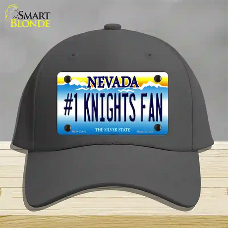 Number 1 Golden Knights Fan Novelty License Plate Hat Tag Cotton / Charcoal