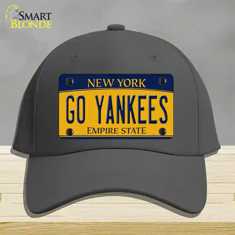 Go Yankees Novelty License Plate Hat Tag Cotton / Charcoal