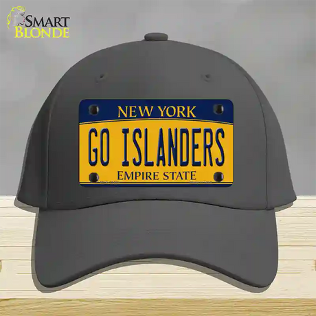 Go Islanders Novelty License Plate Hat Tag Cotton / Charcoal