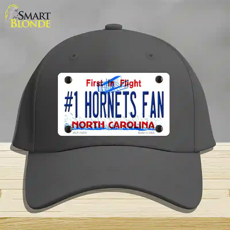 Number 1 Hornets Fan Novelty License Plate Hat Tag Cotton / Charcoal