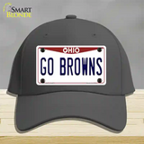 Go Browns Novelty License Plate Hat Tag Cotton / Charcoal