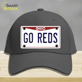 Go Reds Novelty License Plate Hat Tag Cotton / Charcoal