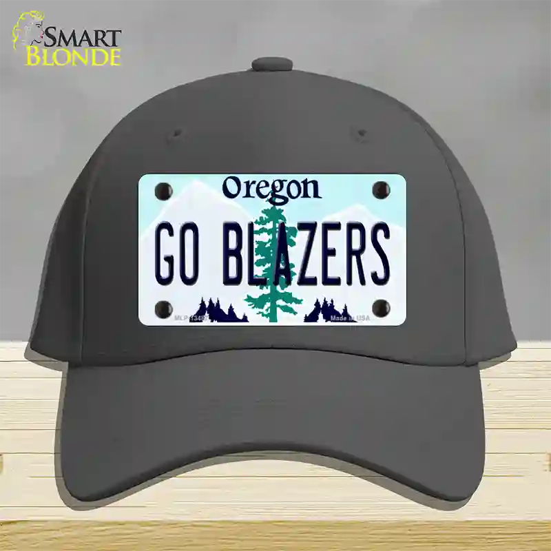 Go Blazers Novelty License Plate Hat Tag Cotton / Charcoal