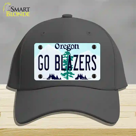 Go Blazers Novelty License Plate Hat Tag Cotton / Charcoal