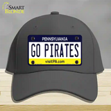 Go Pirates Novelty License Plate Hat Tag Cotton / Charcoal