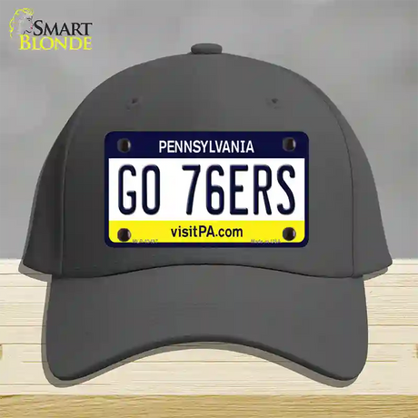 Go 76ers Novelty License Plate Hat Tag Cotton / Charcoal