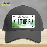 Number 1 Titans Fan Novelty License Plate Hat Tag Cotton / Charcoal