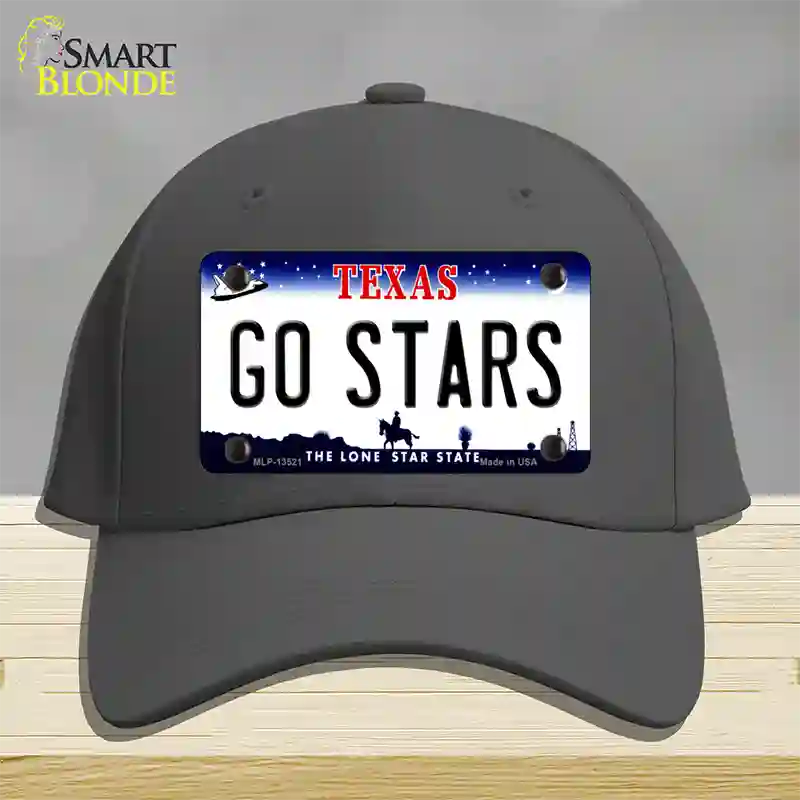 Go Stars Novelty License Plate Hat Tag Cotton / Charcoal