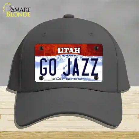 Go Jazz Novelty License Plate Hat Tag Cotton / Charcoal