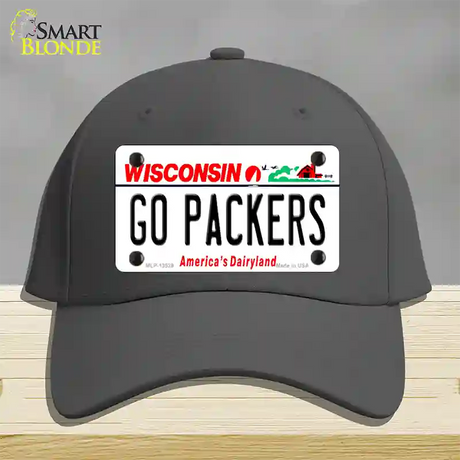 Go Packers Novelty License Plate Hat Tag Cotton / Charcoal