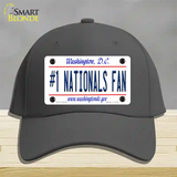 Number 1 Nationals Fan Novelty License Plate Hat Tag Cotton / Charcoal