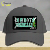 Cowboy Cadillac Novelty License Plate Hat Cotton / Charcoal