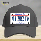 Number 1 Wizards Fan Novelty License Plate Hat Tag Cotton / Charcoal