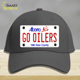 Go Oilers Novelty License Plate Hat Tag Cotton / Charcoal