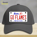 Go Flames Novelty License Plate Hat Tag Cotton / Charcoal