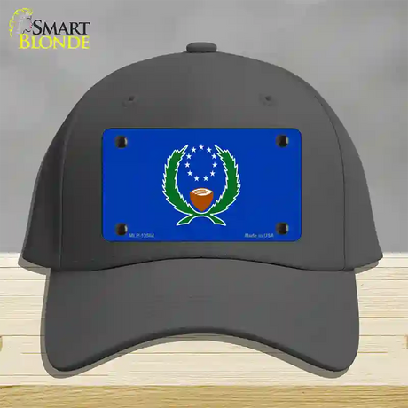 Pohnpei Flag Novelty License Plate Hat Cotton / Charcoal