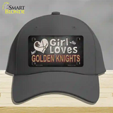 This Girl Loves Her Golden Knights Novelty License Plate Hat Tag Cotton / Charcoal