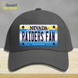 Raiders Fan Nevada Novelty License Plate Hat Tag Cotton / Charcoal